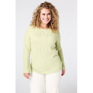 MS Mode T-shirt Aansluitende t-shirt met lange mouwen