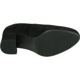 Hassia - Florenz - Pump - Zwart Suede - Print Op Blokhak - Uitneembaar Voetbed