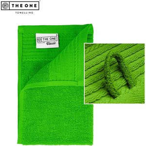 The One Towelling Classic Gastendoek - Kleine handdoek - Hoge vochtopname - 100% Gekamd katoen - 30 x 50 cm- Limoengroen