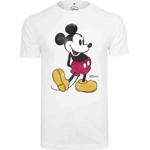 Merchcode Mickey Mouse - Mickey Mouse Heren T-shirt - XS - Wit