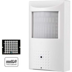 Spy Camera 3MP PIR IP PoE Camera met Audio 940nm onzichtbare IR Night Vision P2P Remote View Motion Detection 37mm Pinhole Lens 80° FOV IPIR-P-A-FHW