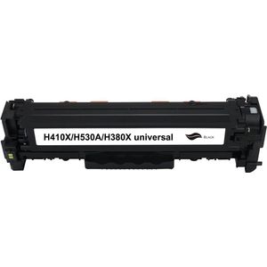MediaHolland - Huismerk Toner 305X, CE410X geschikt voor HP Laserjet Printers - 1x Zwart - Toners Cartridges - Zwart: 4000 Pagina's