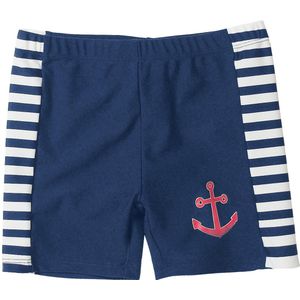 Playshoes - UV-zwemshort dreumes/peuter/kind - blauw-wit gestreept - 98-104cm