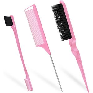 Azomor® Complete set van 3 haarborstels en kammen voor perfect gestyled haar