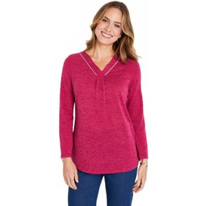 T-shirt met lange mouwen en uitlopende V-hals