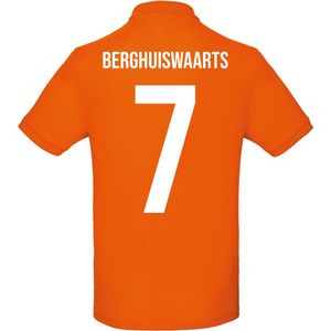 Oranje polo - Berghuiswaarts - Koningsdag - EK - WK - Voetbal - Sport - Unisex - Maat XL