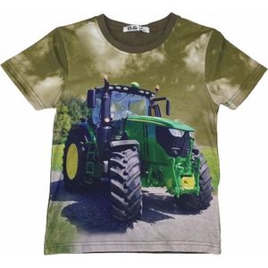 S&C Tractor T-shirt H102 - Legergroen - John Deere - Maat 86/92