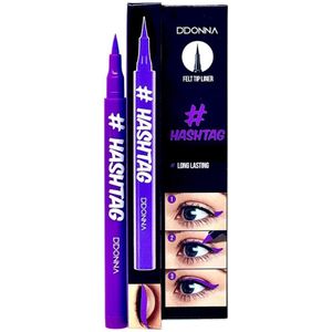 D'Donna - Eyeliner Vilten Punt - Mat - Paars - NIET WATERPROOF - NIET ZWART - Inhoud 2 gram - In doosje verpakt
