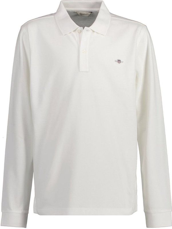 Gant 905707 Lange Mouw Poloshirt Wit 10-12 Years Meisje