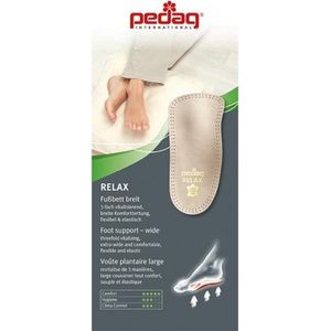 Pedag Relax - 3/4 anatomisch voetbed met spreidvoetpelotte en lengteboogsteun - 43