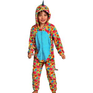Draak Kinder Onesie met Capuchon, Polar Fleece Eendelige Pyjama.