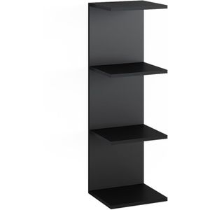 Vicco - Paolo - Wandplank - Zwart - Spaanplaat, 30 x 95 x 28 cm