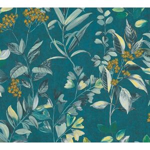 Architects Paper - Arcade 391713 - Vliesbehang - Kleurrijk Petrol Geel Turquoise Groen - 10,05 m x 0,53 m