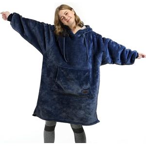 Hoodiedeken, Sherpa Extra Grote Fleecehoodie, / ochtendjas, Comfort Badjas voor dames en heren, wollig, Winter deken - Fleece dekentje - Hoodie Blanket