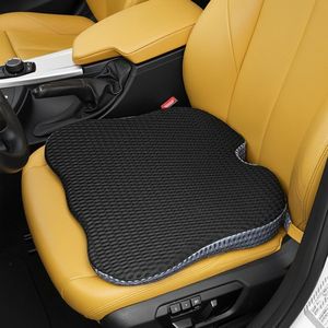 PolkaHome® Wigvormig kussen voor autostoel, zitkussen, traagschuim, wigkussen, ergonomisch traagschuim kussen voor auto, bureaustoel, bed, rolstoel, zwart