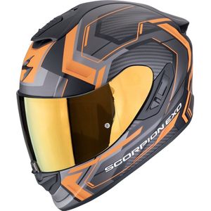 Scorpion EXO-1400 Evo II Air Linart Zwart Oranje Integraalhelm - Maat S - Helm
