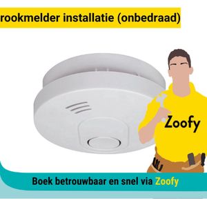 Installatie rookmelder - Onbedraad - Door Zoofy in samenwerking met bol.com - Installatie-afspraak gepland binnen 1 werkdag