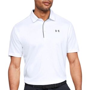Under Armour - Tech - Poloshirt - Wit - Korte Mouwen