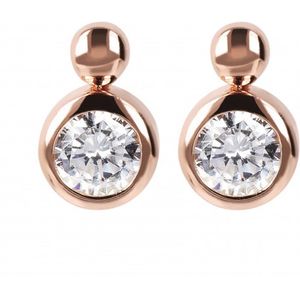 Bronzallure Altissima dames oorbellen WSBZ01802.W 18 karaats roségoud milano