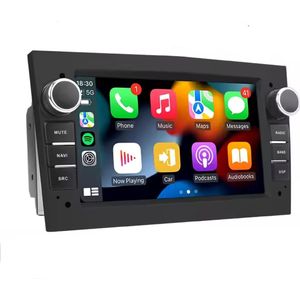 geschikt voor Opel Astra H Corsa C & D Agila Combo Antara Vectra Zafira Vivaro | Zwart 2002 - 2013 | Carplay & Android Auto | 2GB & 16GB | Autoradio Navigatie | Radio scherm | 2004 2005 2006 2007 2008 2009 2010 2011 2012