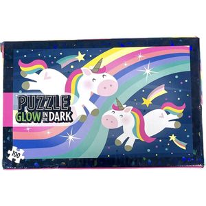 Glow in the dark Puzzel Unicorn.