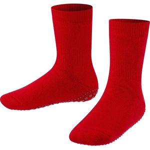 FALKE Catspads antislip noppen katoen merino wol huissokken kinderen rood - Maat 31-34