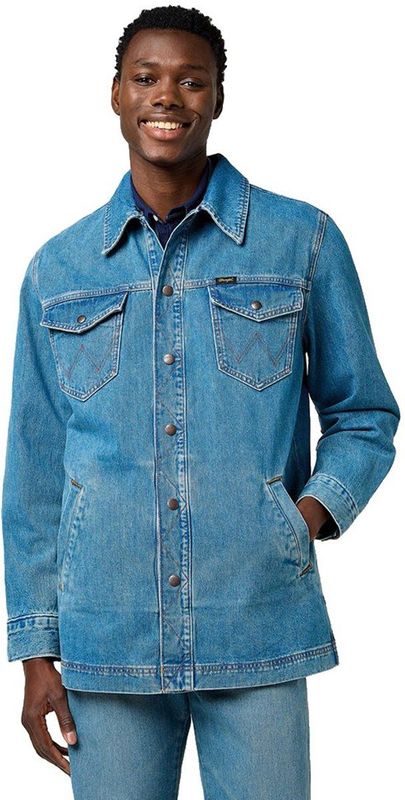 Wrangler - WRANGE JACKET - Denim Jas - Iron Forge