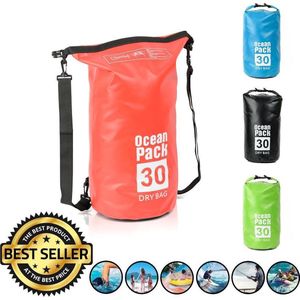 Decopatent® Waterdichte Tas - Dry bag - 30L - Ocean Pack - Dry Sack - Survival Outdoor Rugzak - Drybags - Boottas - Zeiltas - Rood