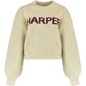 Harper & Yve - Lysanne Longsleeve - Gebreide Trui - Beige