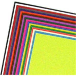 Omslagpapier papyrus 50x70cm 120gr 100vel assorti | Pak a 100 vel