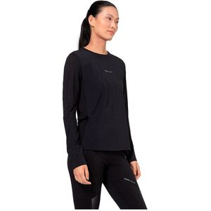 super.natural - W Windbreaker LS - Sportshirt - Geel - Merinowol