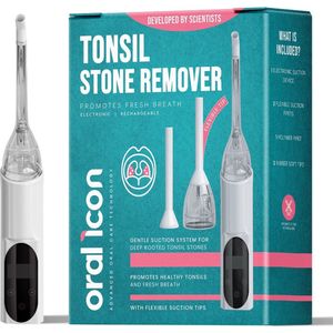 Oral Icon Electronic Tonsil Stone Remover - amandelstenen verwijderaar - frisse adem - glasvrij