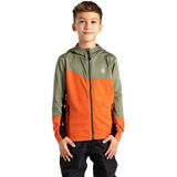 Dare2b Thriving Iii Core Stretch Sweatshirt Met Rits Groen,Oranje 3-4 Years Jongens