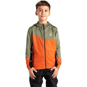 Dare2b Thriving Iii Core Stretch Sweatshirt Met Rits Groen,Oranje 3-4 Years Jongens
