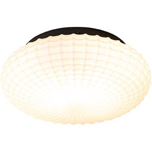 QAZQA nohmi - Klassieke Plafondlamp - 1 lichts - Ø 23 cm - Wit - Woonkamers-sSlaapkamers-sKeuken