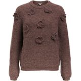 Object - Objgitta Re Knit Pullover - Seal Brown/melange - Dames