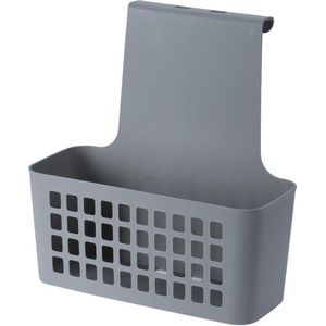 Keukendeur Organizer Plastic Grijs 23,5x10x24 cm - Keukenkast - Deur Keukenrek - Opbergbakje Hangend