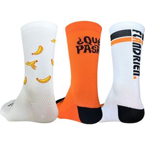 Fietssokken 3 PACK - BANANAS + QUE PASA + FLANDRIEN - VNQR - (36-39)
