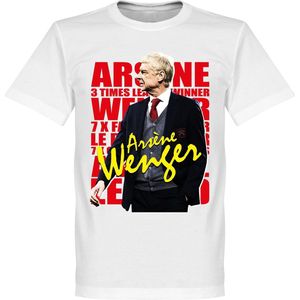 Arsene Wenger Legend T-Shirt - Wit - 5XL