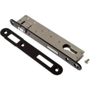 Rolslot - PC90 - Zwart - Smaldeurslot met Profielcilindergat 90x22