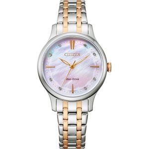 Citizen  Horloge - Citizen dames horloge - Bicolor Rosé - diameter 30.5 mm - roestvrij staal