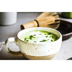 Matcha Chasen & Tea spoon Set - Bamboo made - Green Tea Shaker (Matcha whiskey) and Tea Spoon