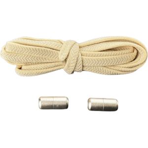 Knaak Elastische Veters - Niet meer strikken! - Beige - Schoenveters - 2 stuks - Rekbaar tot 150 cm