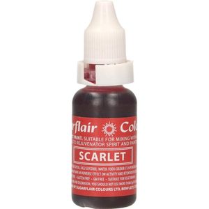 Sugarflair Edible Droplet Paint - Scharlaken Rood - 14ml - Voedingskleurstof