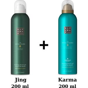 Rituals - Duo Set - Jing Shower Gel 200 ml + Karma Shower Gel 200 ml - Douchegel - Doucheschuim