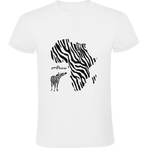 Afrika Heren T-shirt | Zebra | Roots | strepen | Africa | Madagaskar | Afrikaans | Dieren | safari | Shirt
