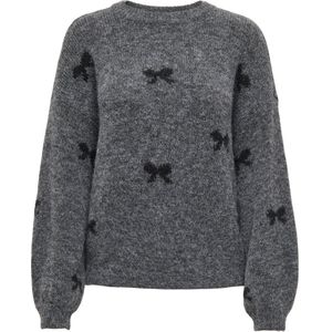 ONLY - ONLBRUNHILDA LIFE LS BOW O-NECK KNT - Dames Sweater - Maat XXL