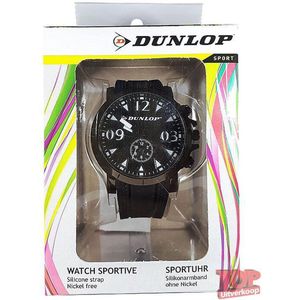 Dunlop Sport Quartz Horloge Racing (Zwart/zilver)