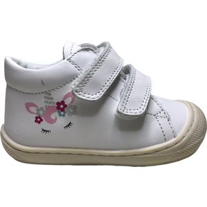 Naturino - mt 22 - velcro bumper eenhoorn lederen sneakers - Cocoon - Wit