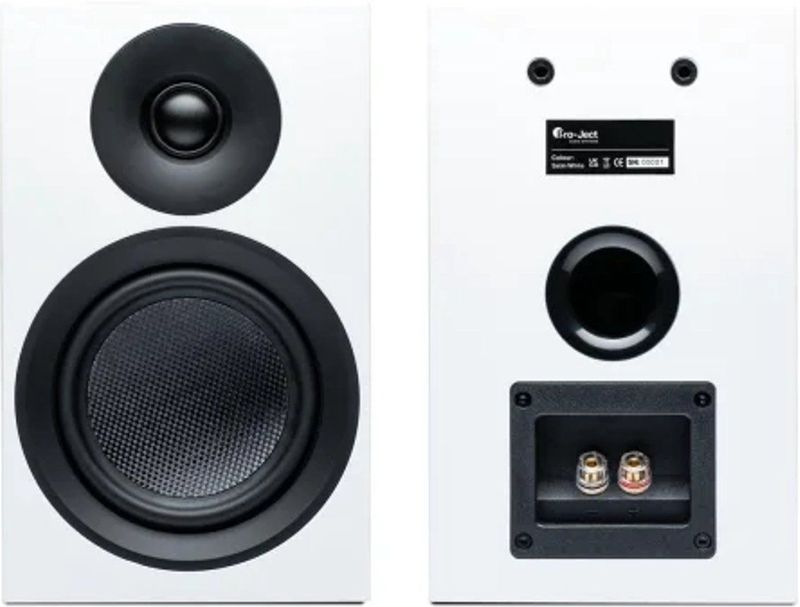 Pro-Ject Speaker Box 3E Carbon Boekenplank Speakers - High-End Geluid - Carbon Afwerking - 2-Weg - Satijn Wit